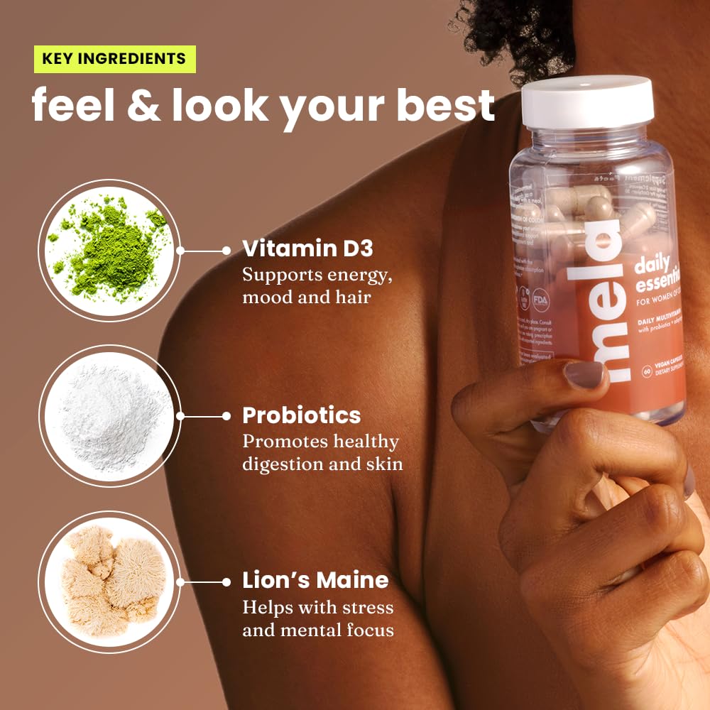 Adaptogens Cinnamon and Lion’s Mane in Mela Daily Essentials for stress and cognitive support.