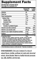 Melaleuca FiberWise Green Apple glass with drink pour for easy daily fiber intake.