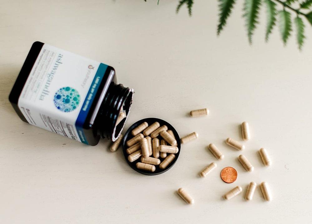 Ingredient panel showing melatonin, GABA, and NAC for rest and recovery.
