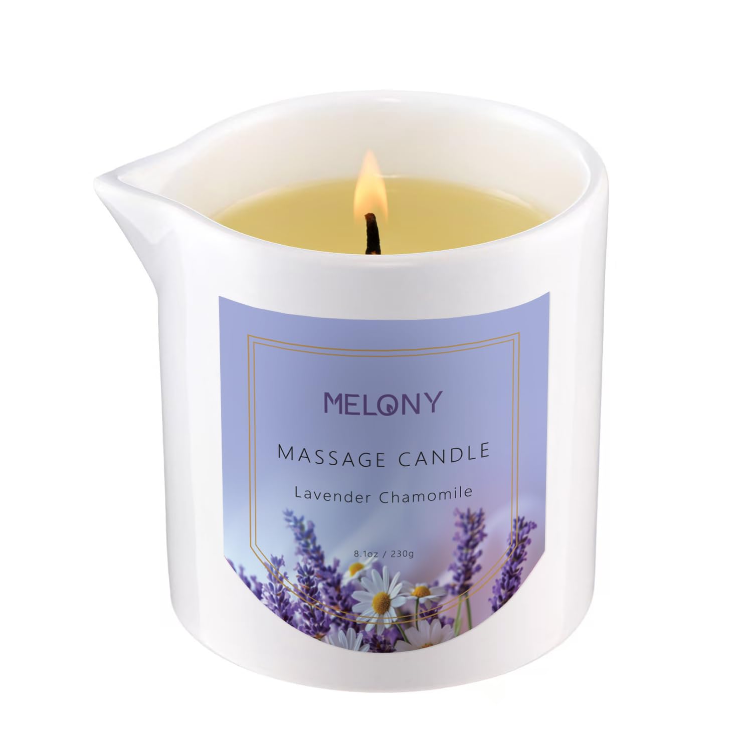 MELONY Luxury Massage Candle lit spa scene creates calm home relaxation