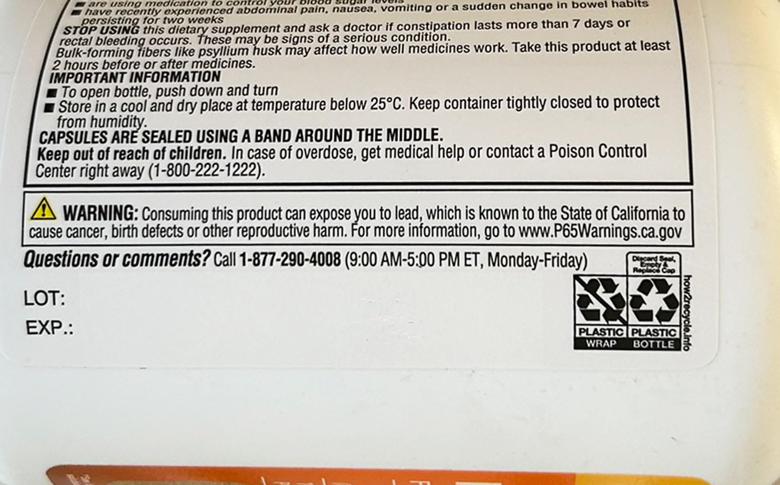 Member's Mark fiber capsules bottle shown in pantry for on-the-go fiber