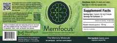Memfocus capsules in hand ready for daily use and cognitive support.