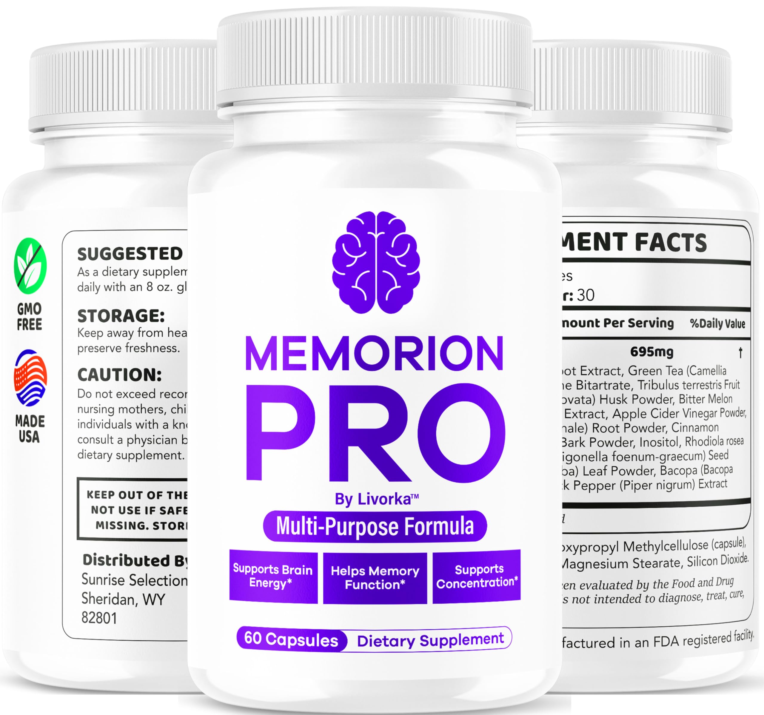 Memorion Pro box interior view shows contents and packaging design.