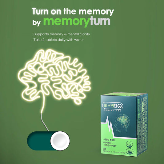 MemoryTurn lions mane capsules for natural cognitive support.