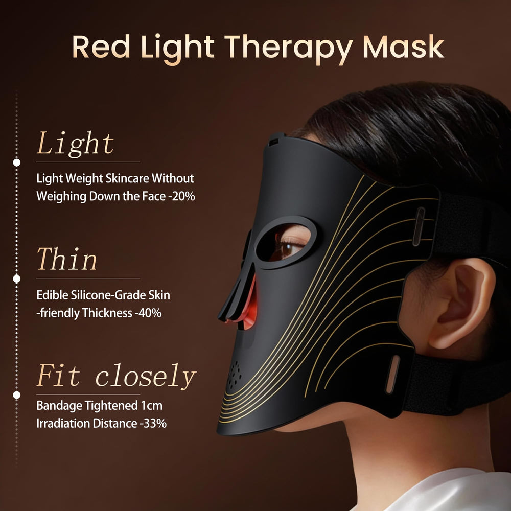 MEMTIM LED mask remote control enables easy session timing and customization.