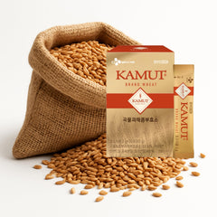 MENBLY packaging label highlights Kamut Khorasan wheat complex