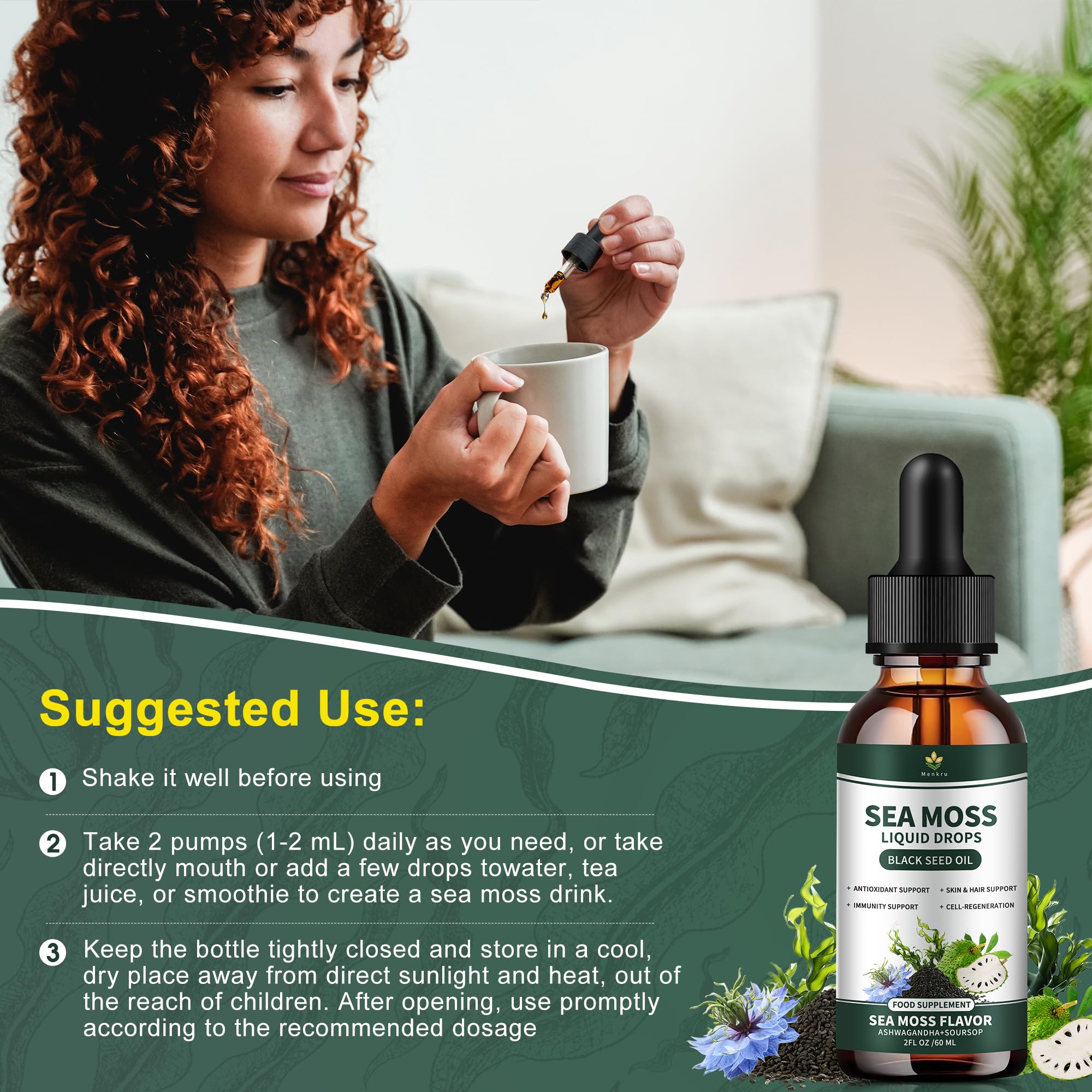 Menkru vegan-friendly, gluten-free drops suit vegan lifestyles.