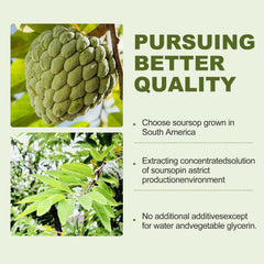 Menkru Soursop Liquid Drops label detail showcasing 98% extract.