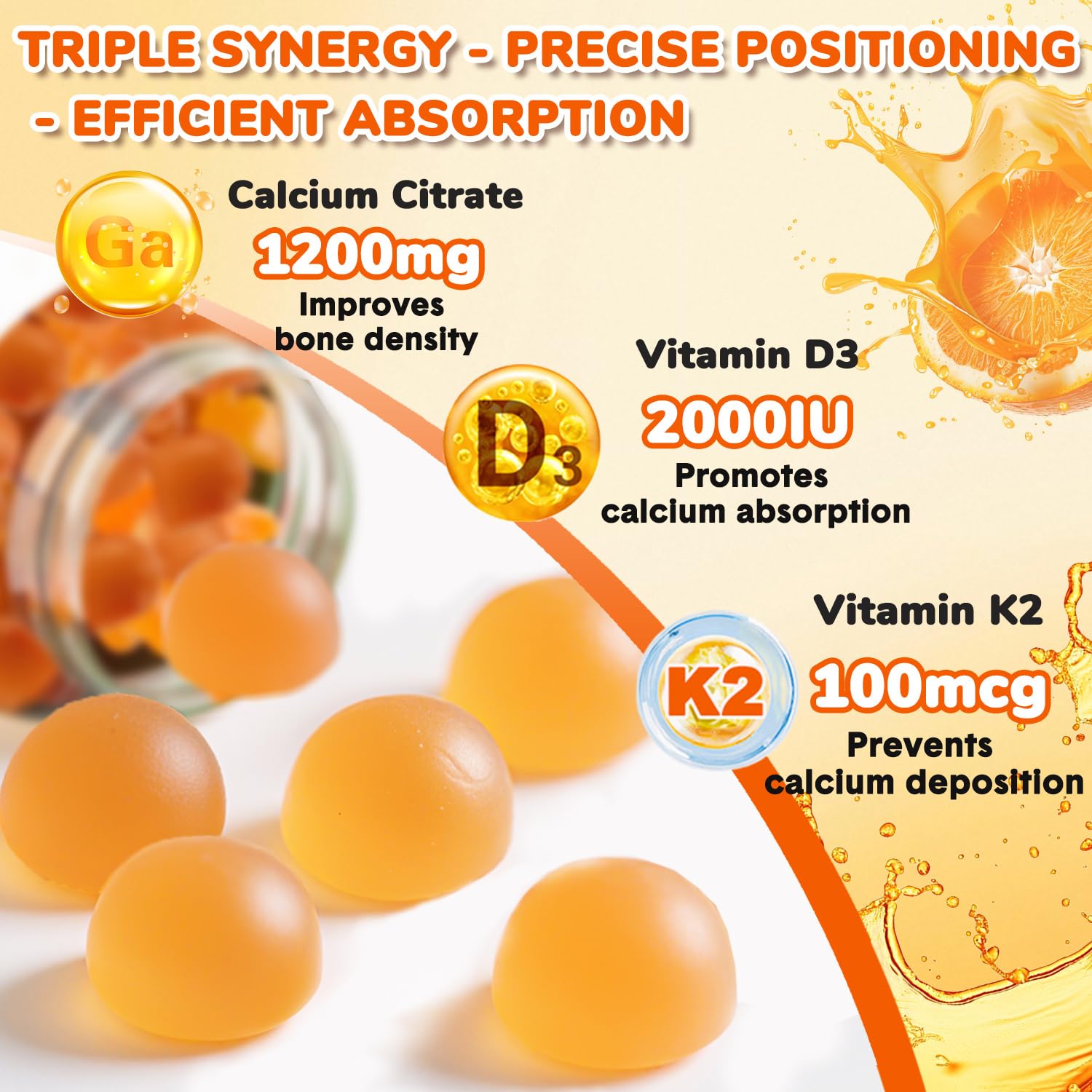 Menkru two-pack calcium gummies ideal for ongoing vegan calcium intake