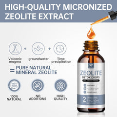 Menkru Zeolite Drops dropper dispensing a precise daily dose