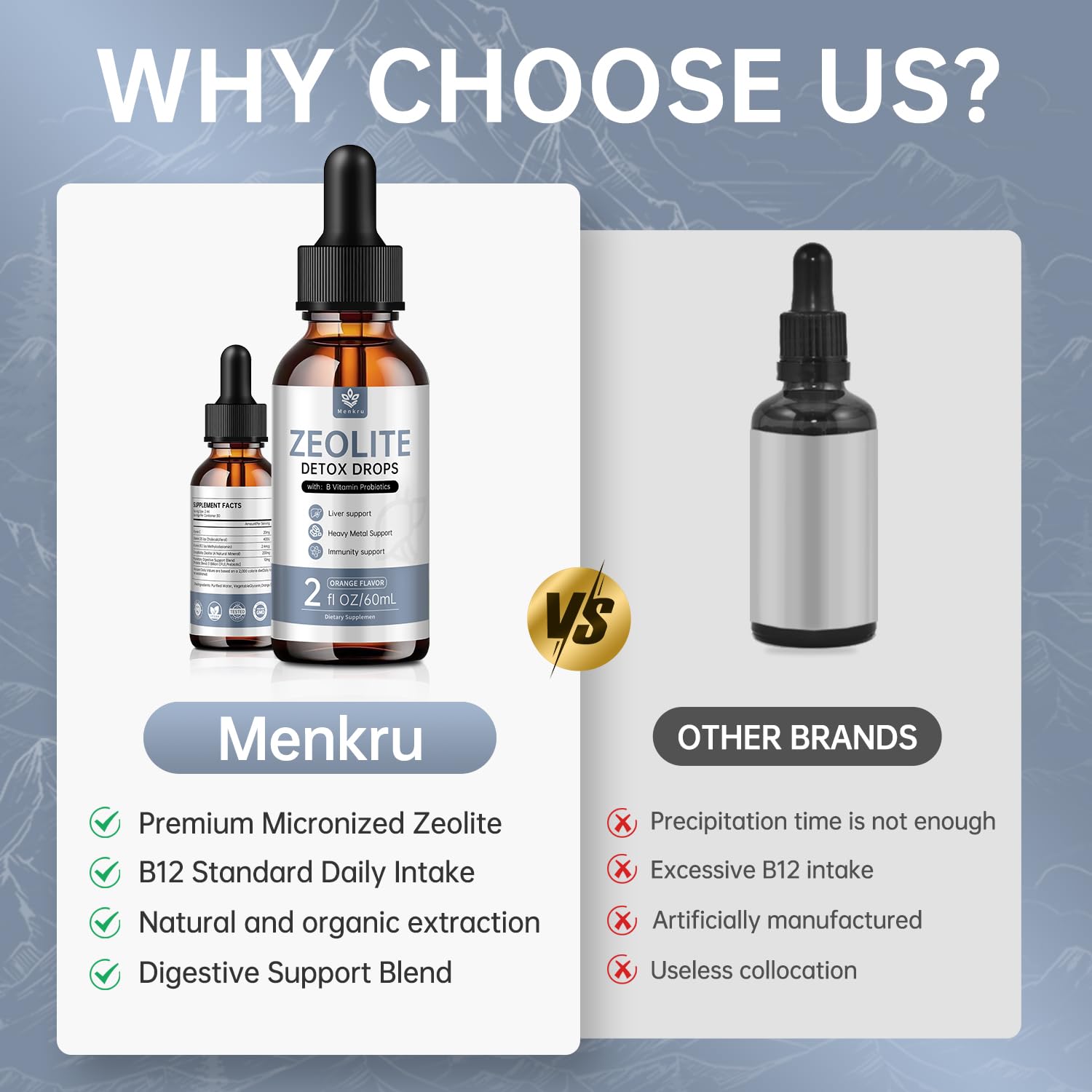 Menkru Zeolite Drops vegan formulation suitable for plant-based diets