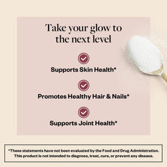 MENOLABS Goddess Glow scoop highlights convenient measuring, making it easy to add to drinks.