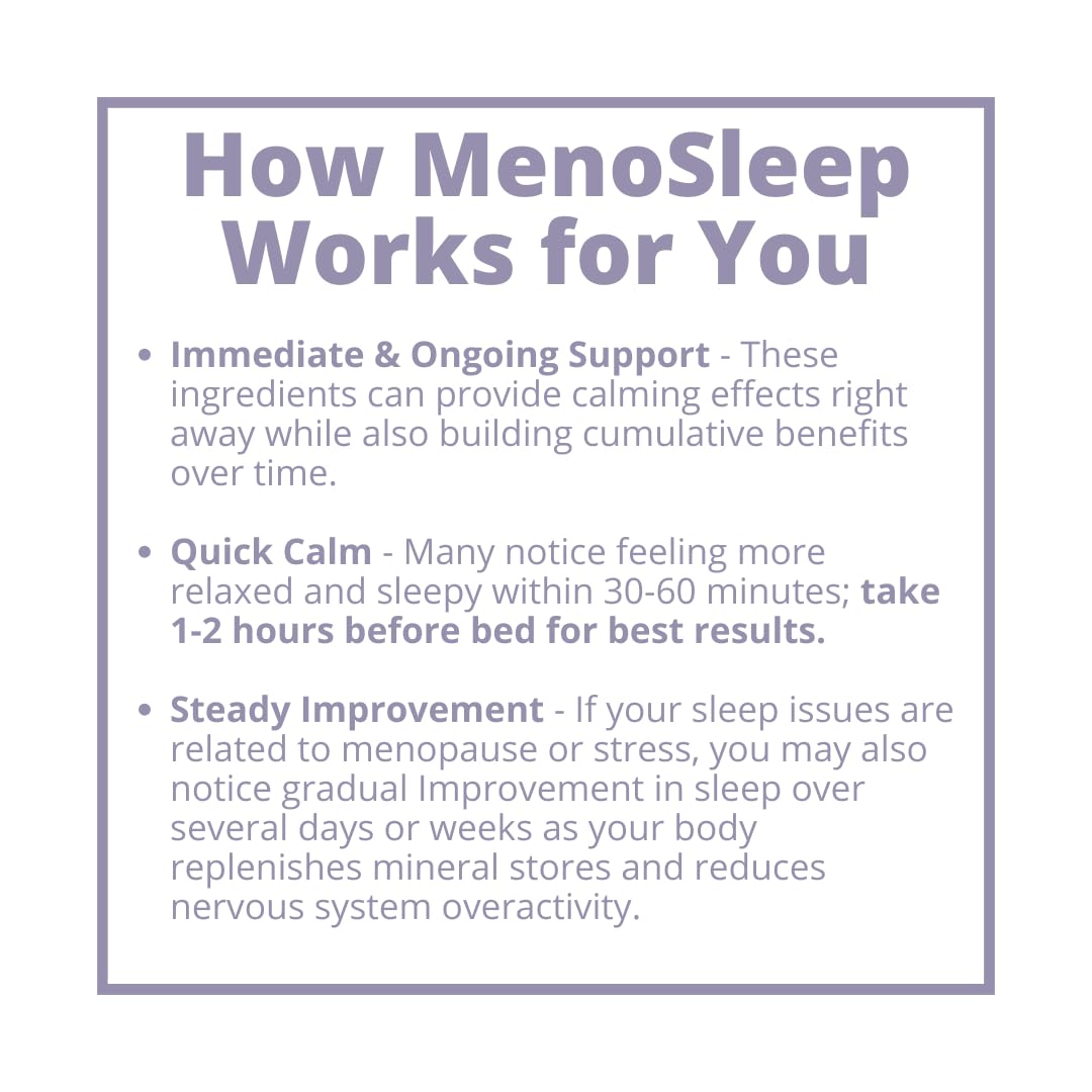 MenoSleep nightly routine setup on a bedside table.