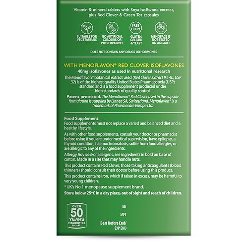 Daily-use routine visuals for Menopace Max suggest easy daily intake.