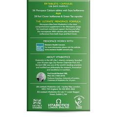 Nutrition label back of pack shows essential minerals in Menopace Max.