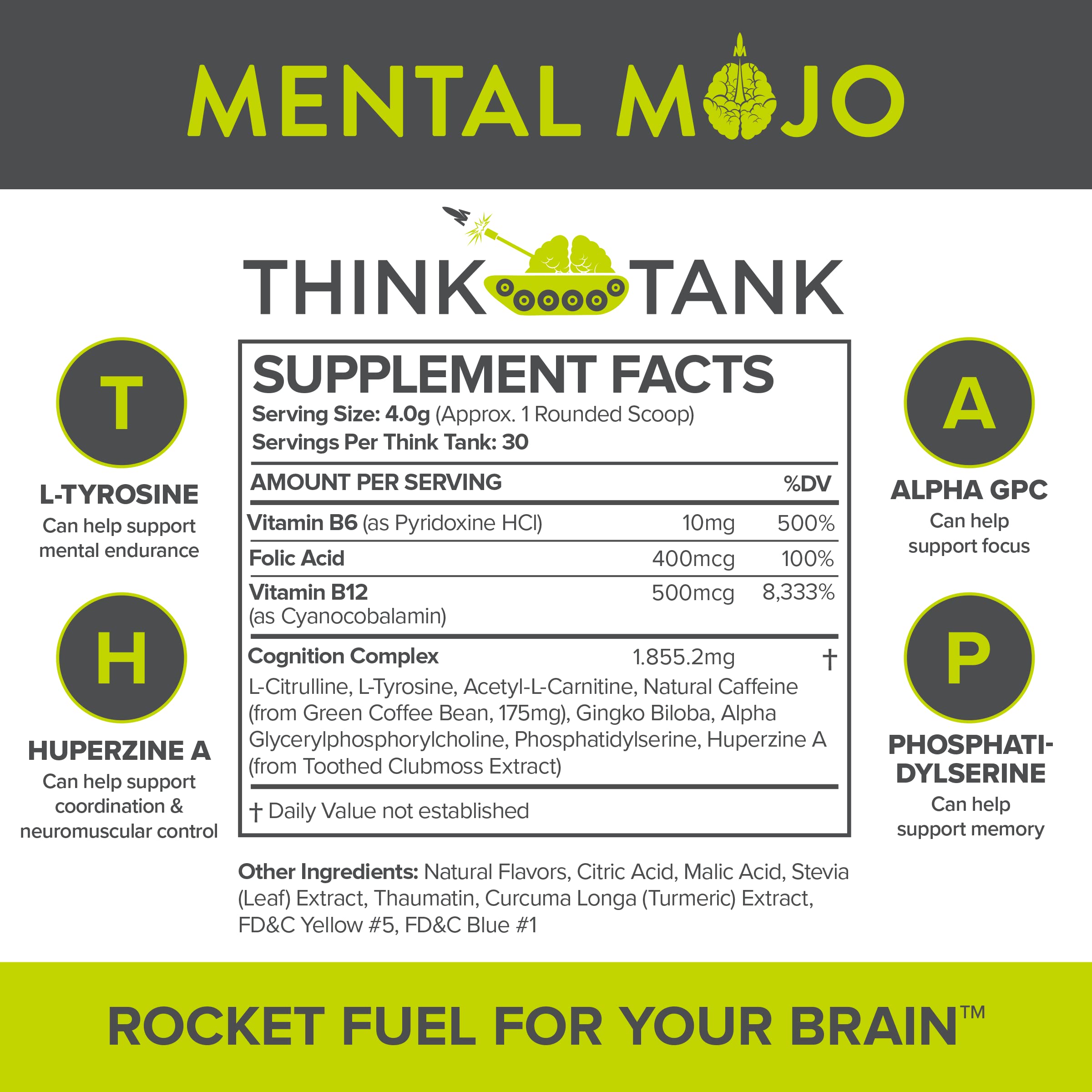 Mental Mojo 30-serving canister with subscription savings and steady cognitive support