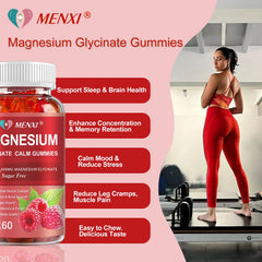 MENXI magnesium glycinate and malate blend shown for absorption and calm support.
