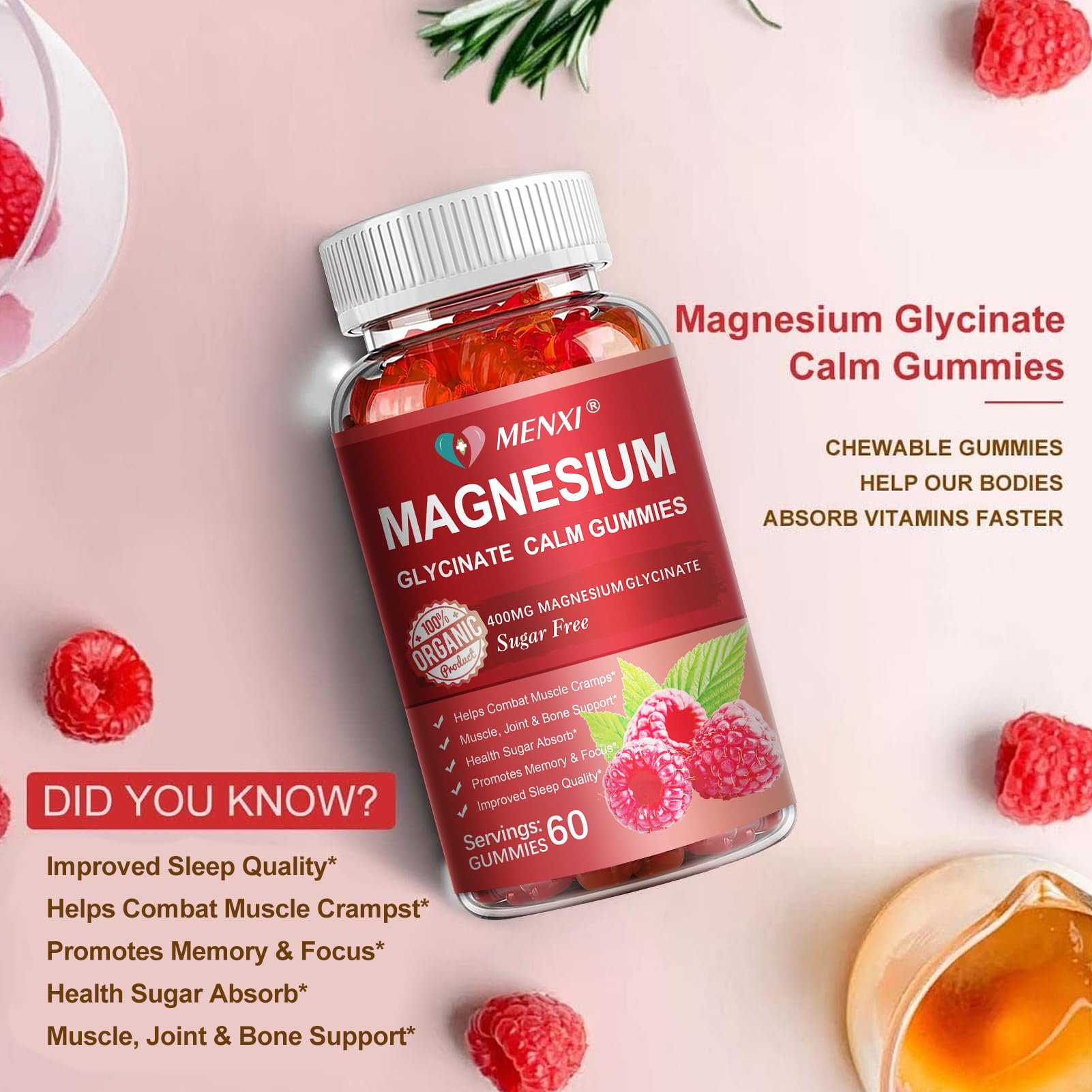 MENXI daily wellness routine with magnesium gummies for relaxed evenings.