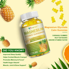 MENXI Magnesium Glycinate Gummies natural flavor note invites consumption.