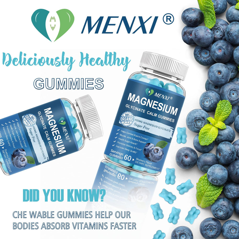 MENXI Magnesium Gummies 120-count bottle offers a long-lasting daily wellness option