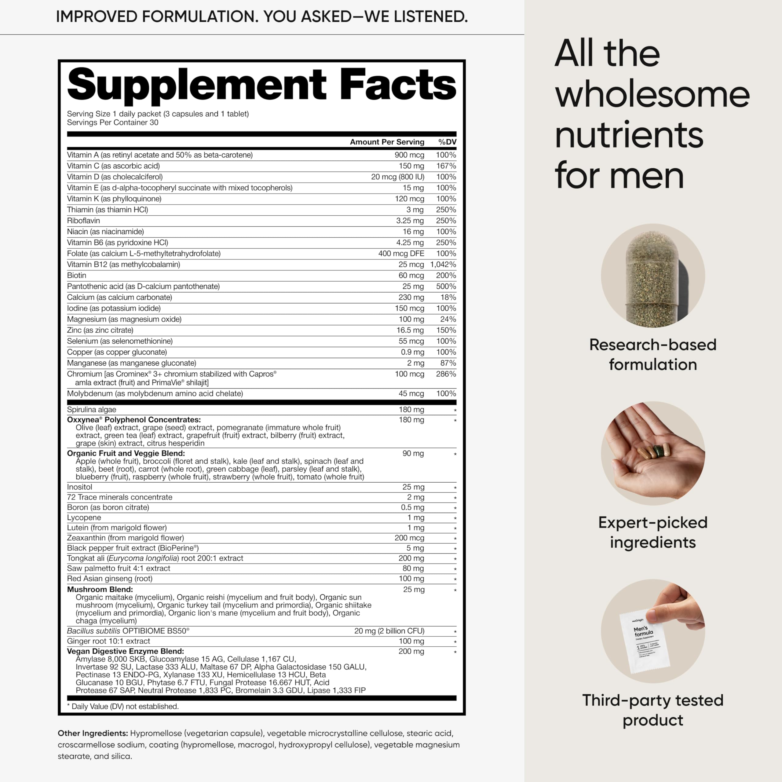 meOrigin daily vitamin pack suggests a simple wellness routine