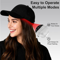 MERNUNUX blue red and violet light modes for scalp stimulation