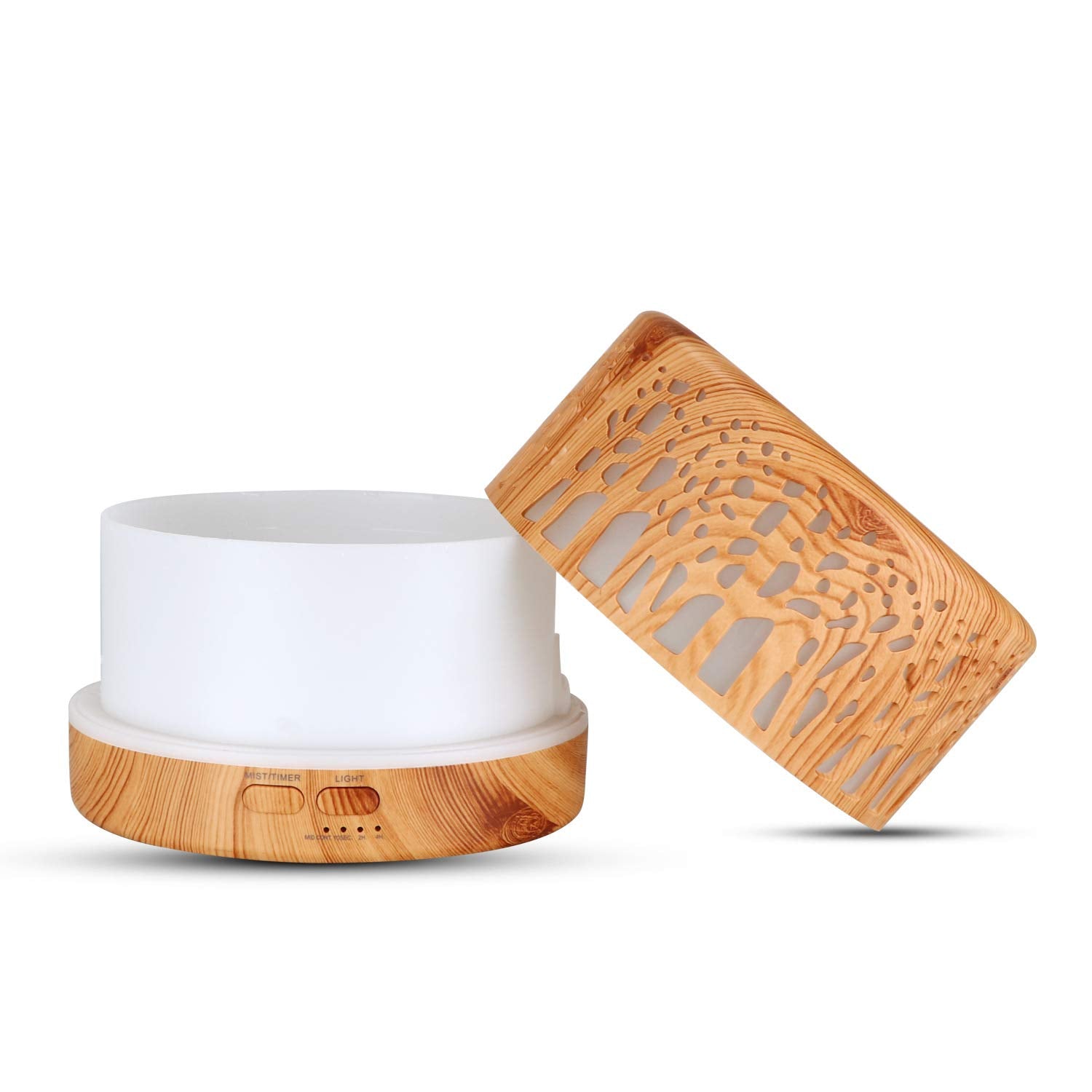 Messentials diffuser with 7-color LED night light for relaxing atmosphere