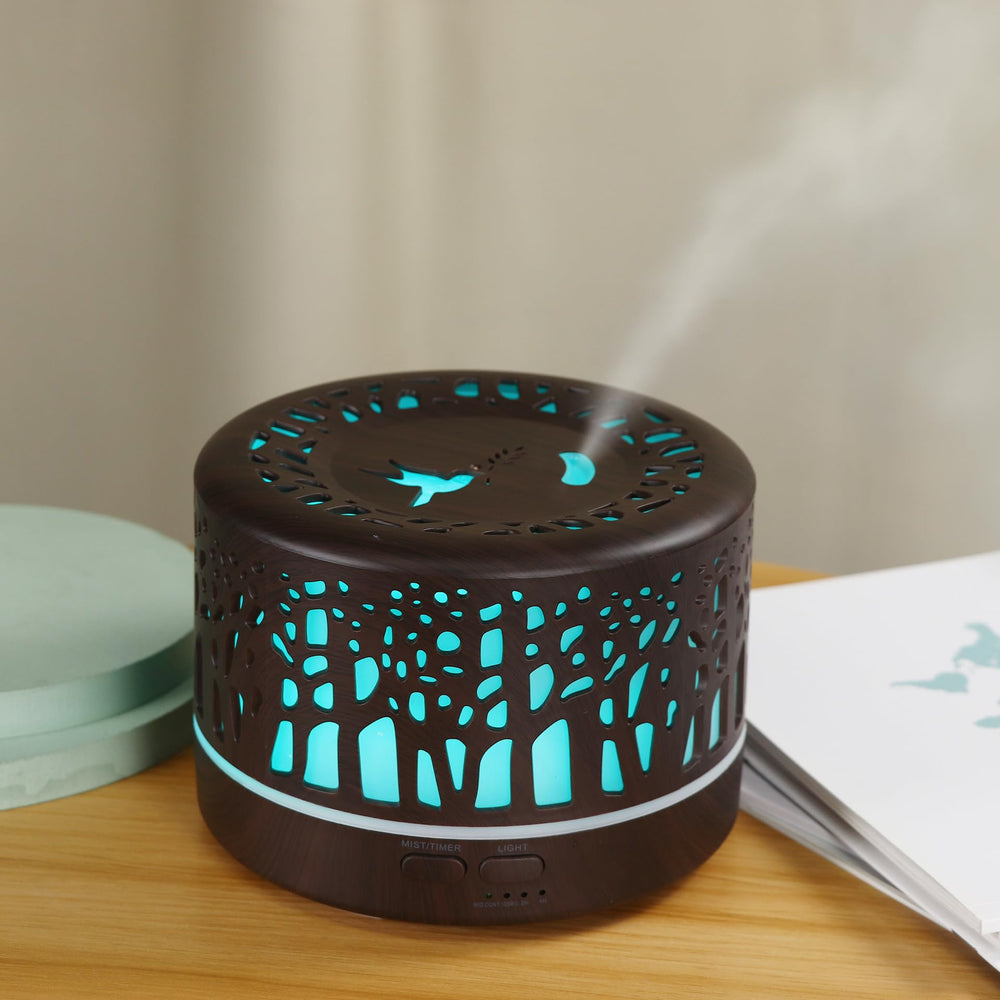 Messentials Wild Essentials diffuser top with moons and stars for soothing color nightlight