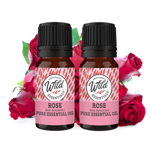 mEssentials Wild Essentials Rose oil bottle 10ml ready for diffusers and blends.