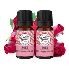 mEssentials Wild Essentials Rose oil bottle 10ml ready for diffusers and blends.