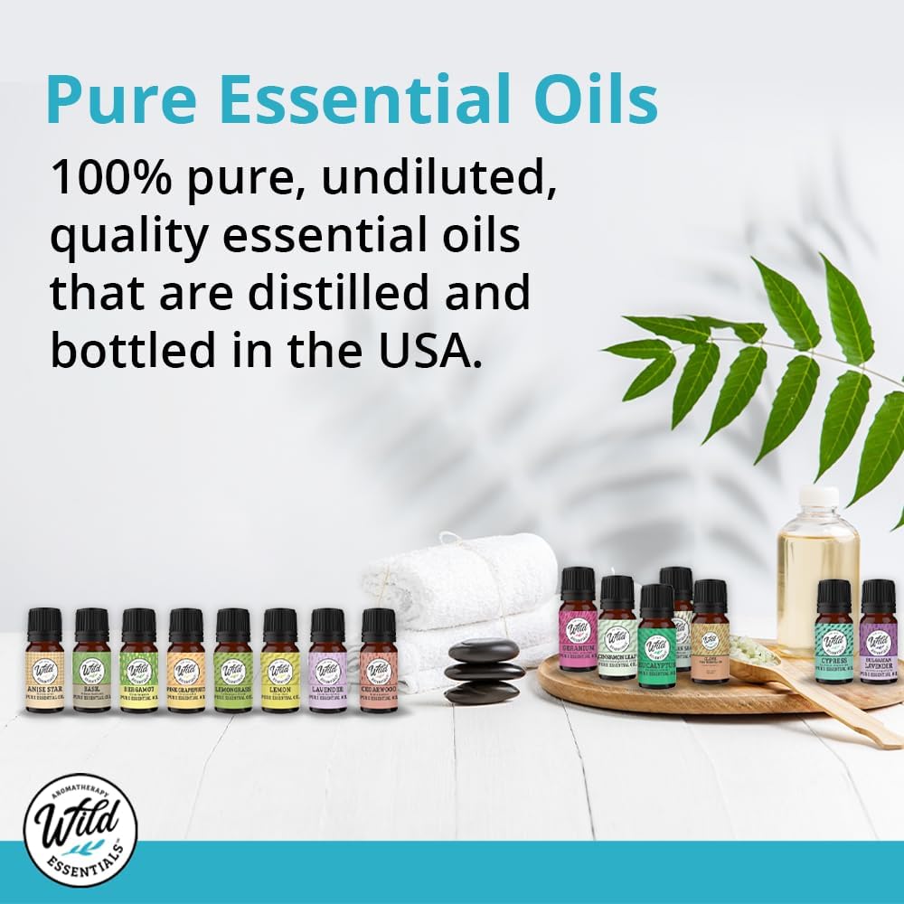 mEssentials Rose steam-distilled label highlights USA production quality.