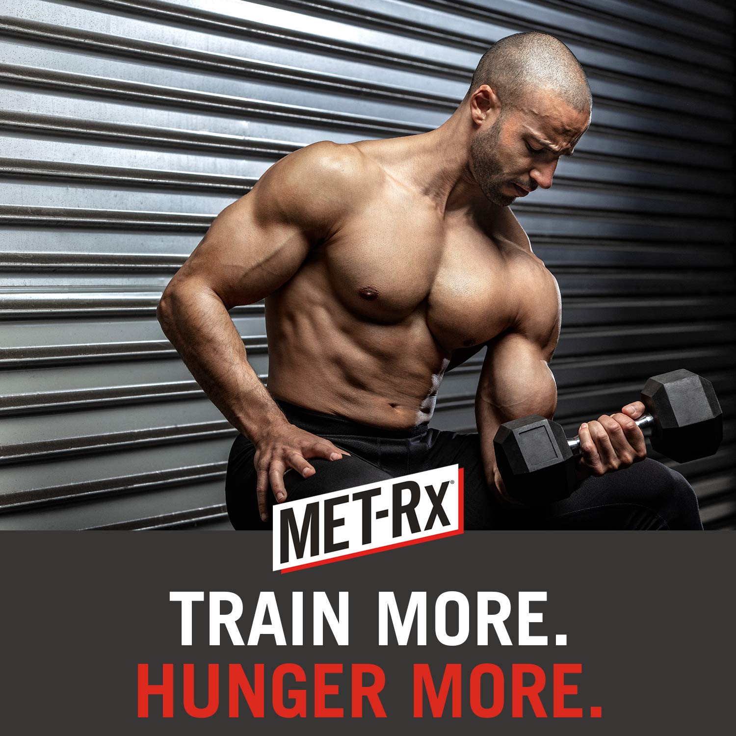 MET-Rx variety-pack display enables easy flavor choice for on-the-go meals.