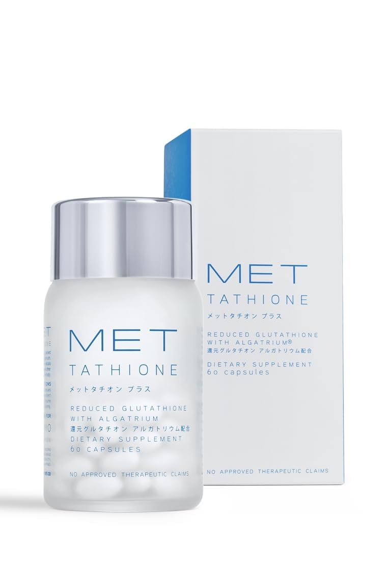 Met Tathione softgel capsules inside view, easy-to-swallow daily supplement.