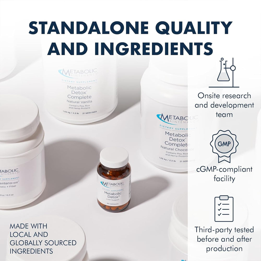 Metabolic Detox vegetarian capsules ready for a daily wellness routine.