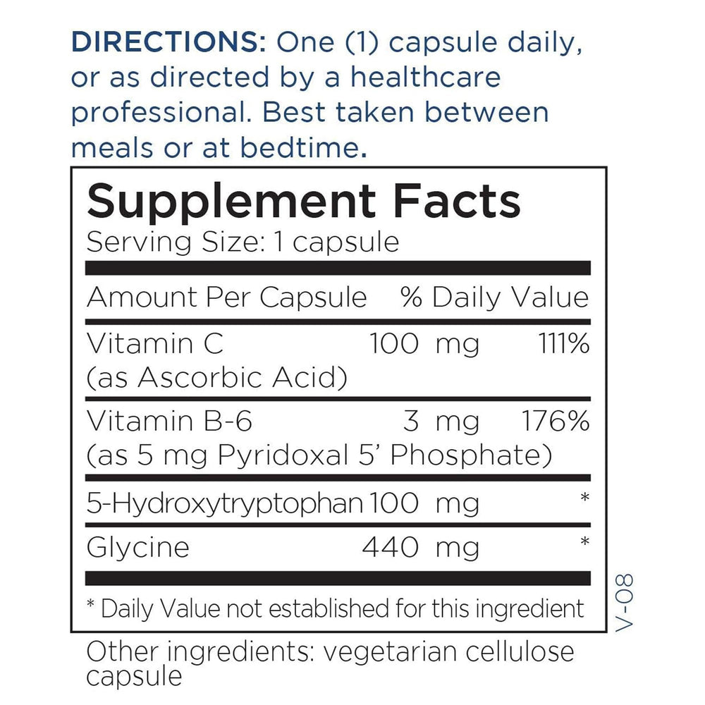 Metabolic Maintenance 5-HTP package graphic showing serotonin support