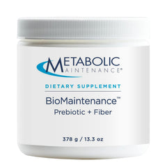 Metabolic Maintenance BioMaintenance bottle shows pure prebiotic fiber blend for gut health