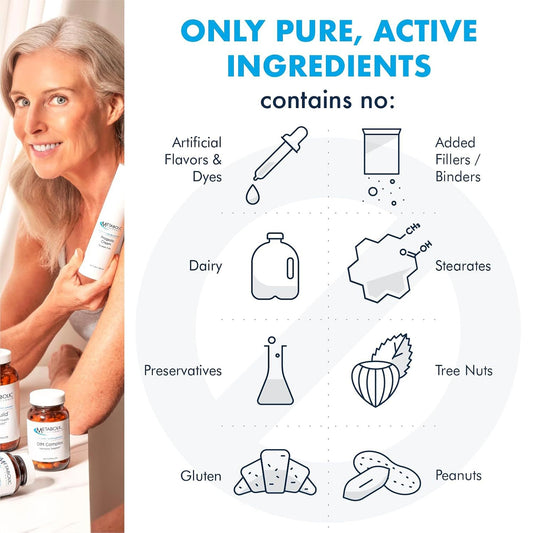 Deluxe Scavengers capsules close-up highlighting CoQ10-rich formula for heart health support.