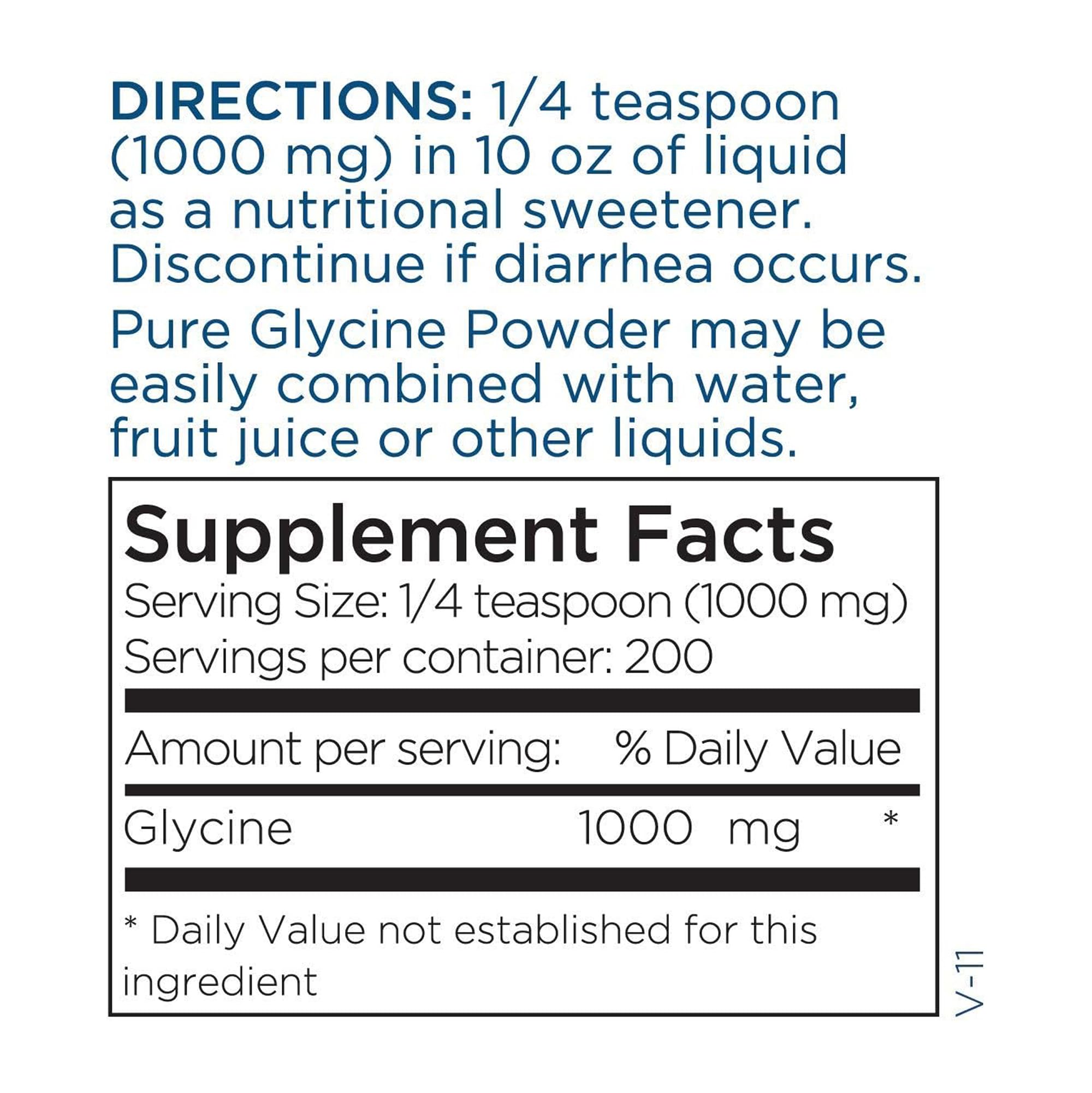 Metabolic Maintenance glycine powder gluten-free label signals allergen-safe formula.