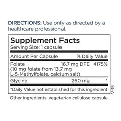 Metabolic Maintenance L-Methylfolate box on table ready for daily use.