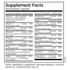 Metabolic Maintenance Little One BPA-free amber bottle protects nutrients from light.
