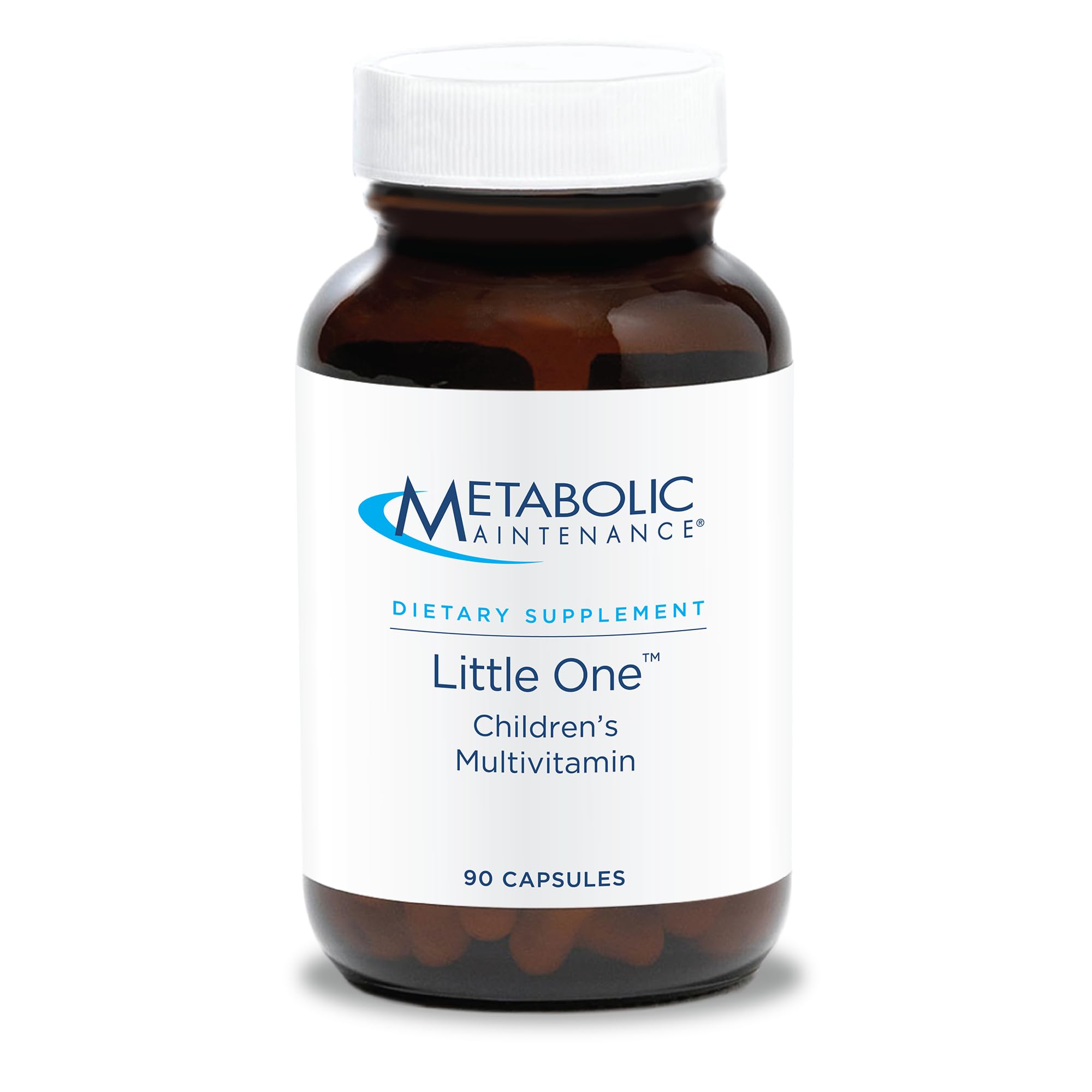 Metabolic Maintenance Little One bottle with kid-friendly daily multivitamin for ages 6-12.