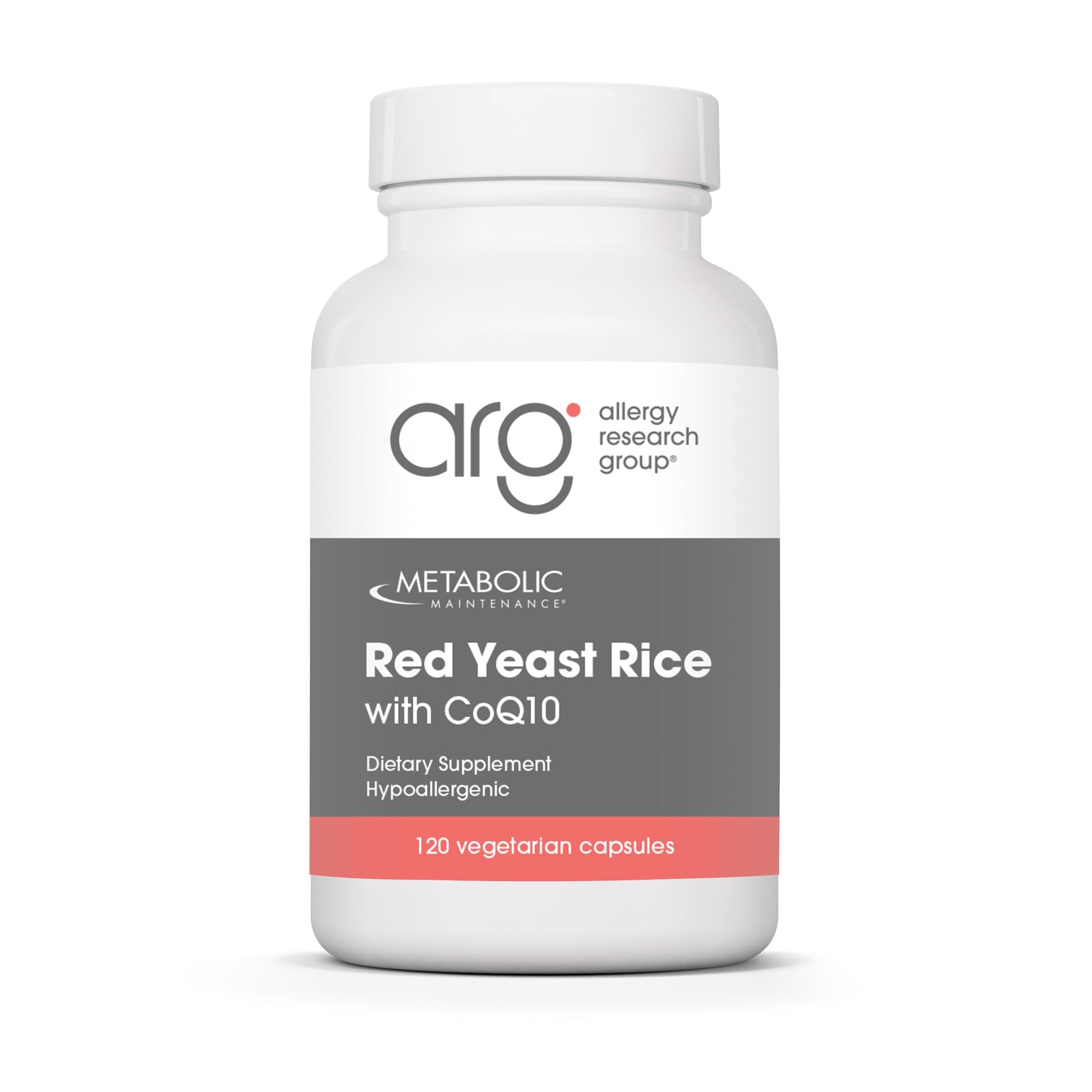 Metabolic Maintenance red yeast rice with CoQ10 bottle showing the energy-supporting formula