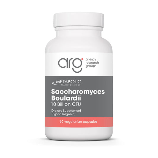 Metabolic Maintenance Saccharomyces boulardii bottle and capsules supporting gut balance.