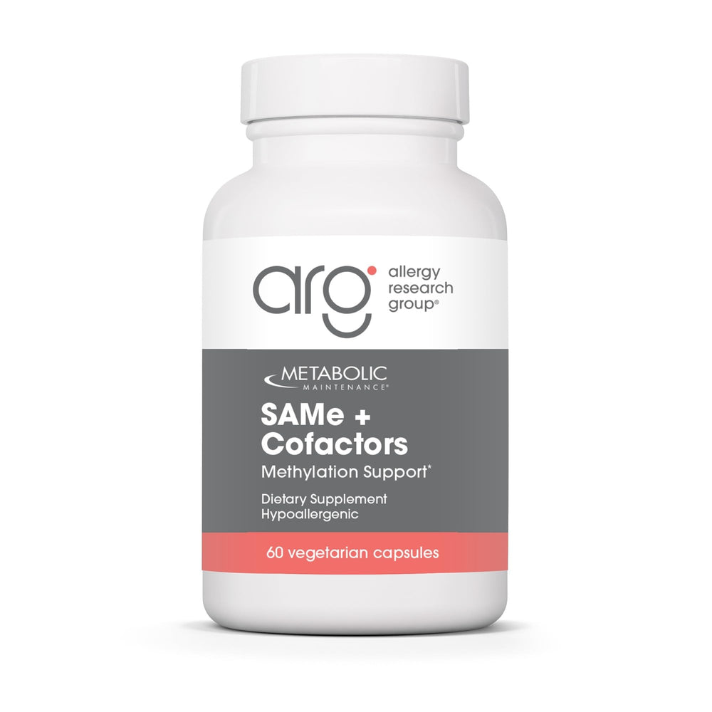 Metabolic Maintenance SAMe with Cofactors bottle pour supports mood and liver health.