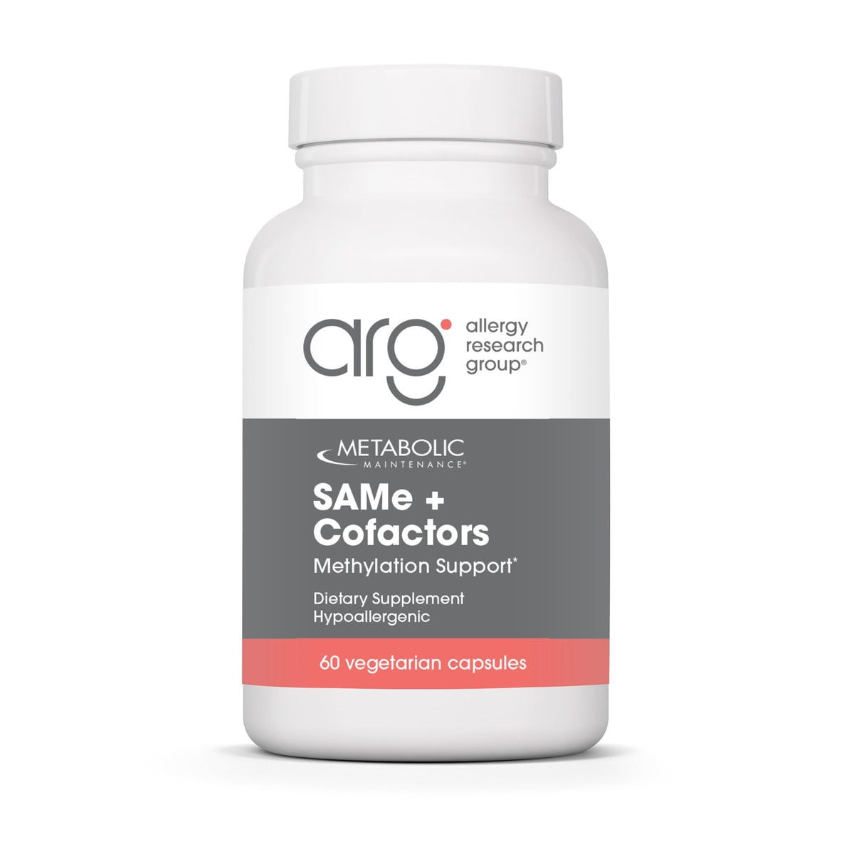 Metabolic Maintenance SAMe with Cofactors bottle pour supports mood and liver health.