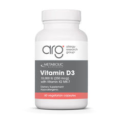 Metabolic Maintenance Vitamin D3 10000 IU bottle with capsules for immune balance and bone support
