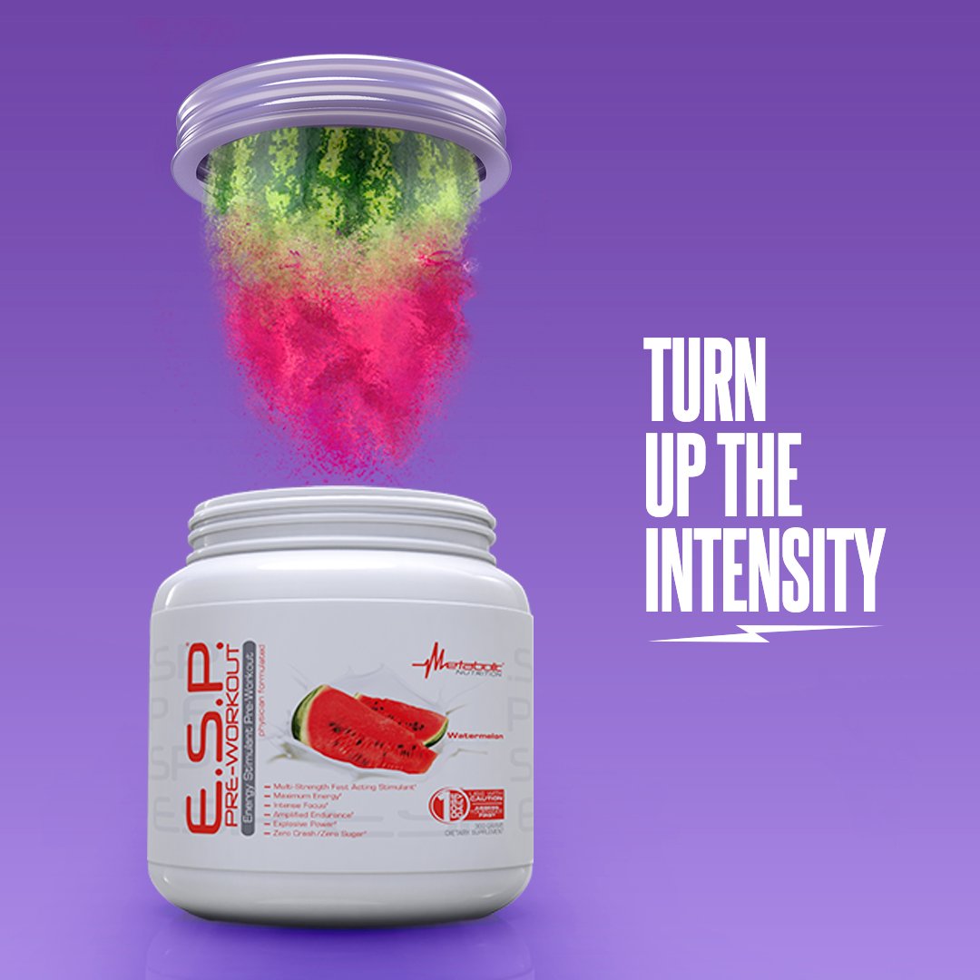 Metabolic Nutrition ESP during workout delivers focus and muscular pump potential