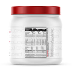 Metabolic Nutrition Glycoload bottle back with ingredients and benefits