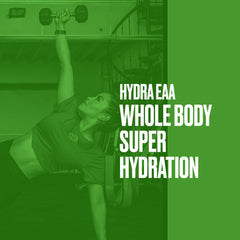 Metabolic Nutrition Hydra EAA foam on liquid indicates tasty post hydration option