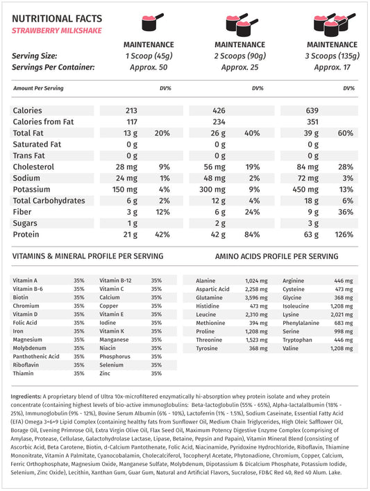 Musclean protein powder tub by Metabolic Nutrition showing powder for versatile use